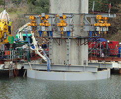 県道矢野竹橋P2橋脚（福岡県）